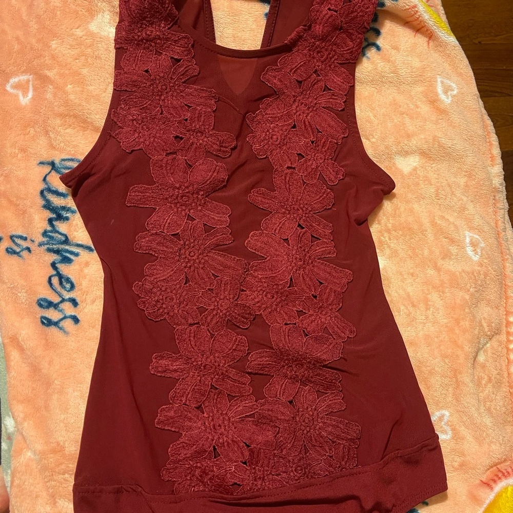 Lace detailed bodysuit